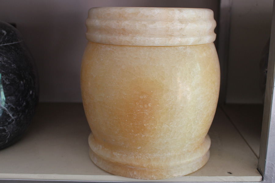 Beautiful Cremation Urns With Handmade Yellow Marble