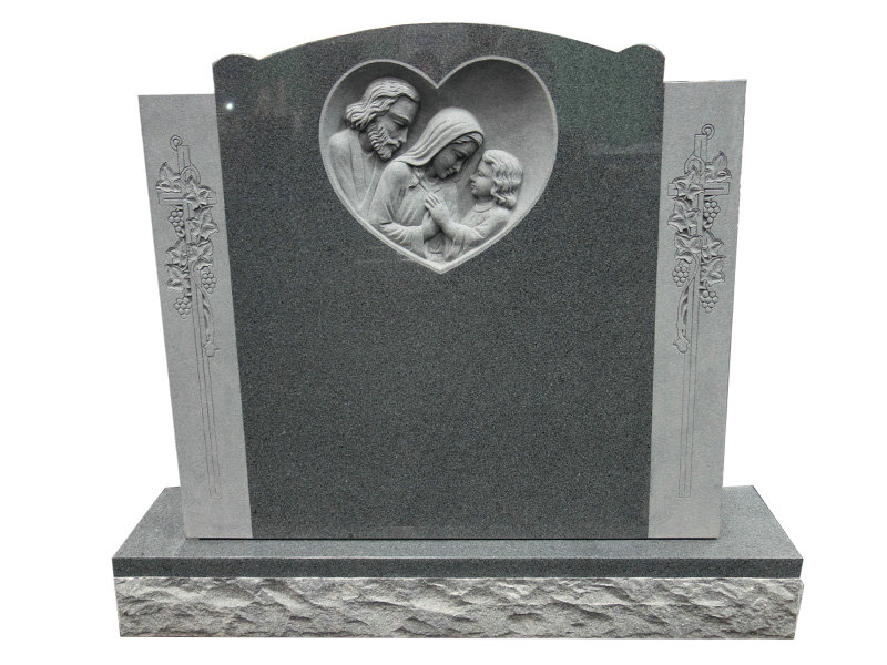 carved holy family monument