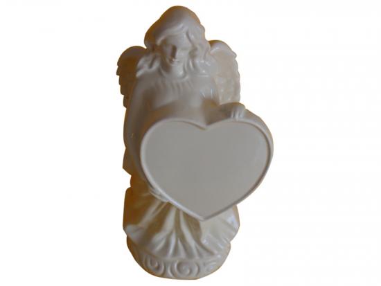 Marble Cemetery Angel Statues With Holding Heart